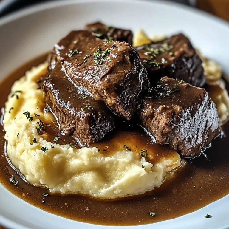Bœuf Braisé en Sauce avec Purée Maison