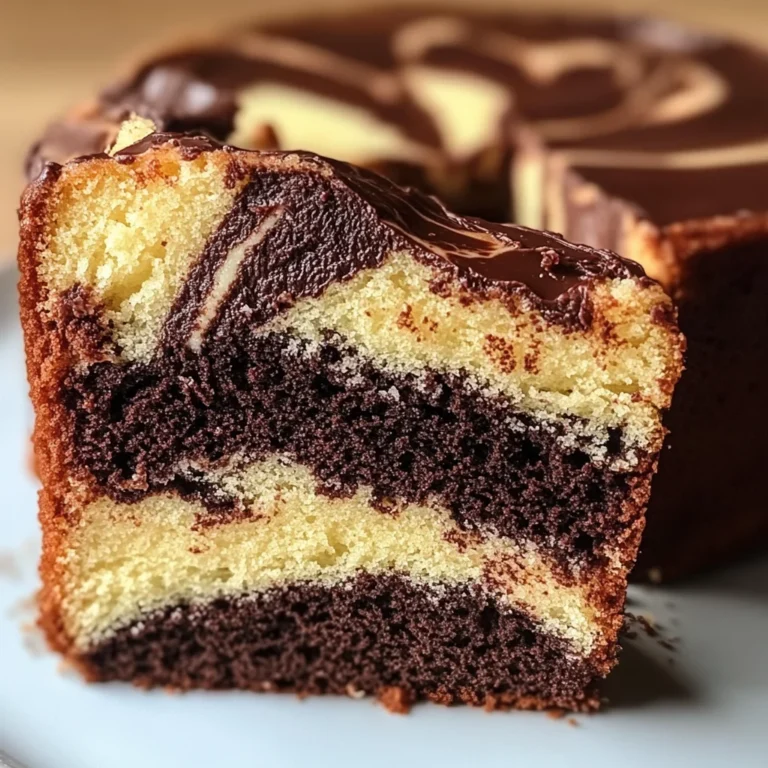 Cake Marbré Ultra Moelleux au Chocolat