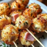 Cake pops salés jambon de poulet fromage