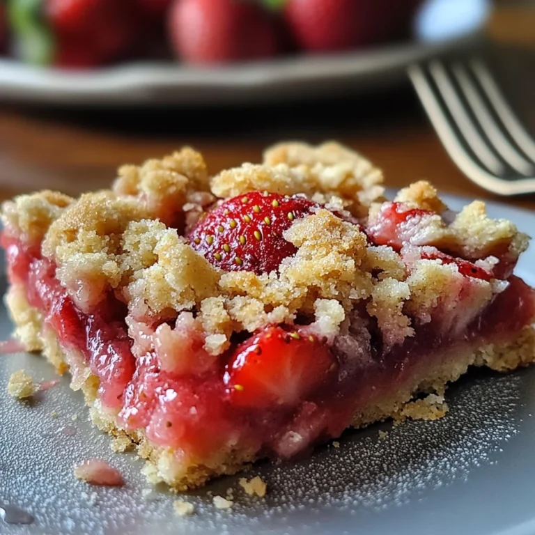 Carrés aux fraises gourmands