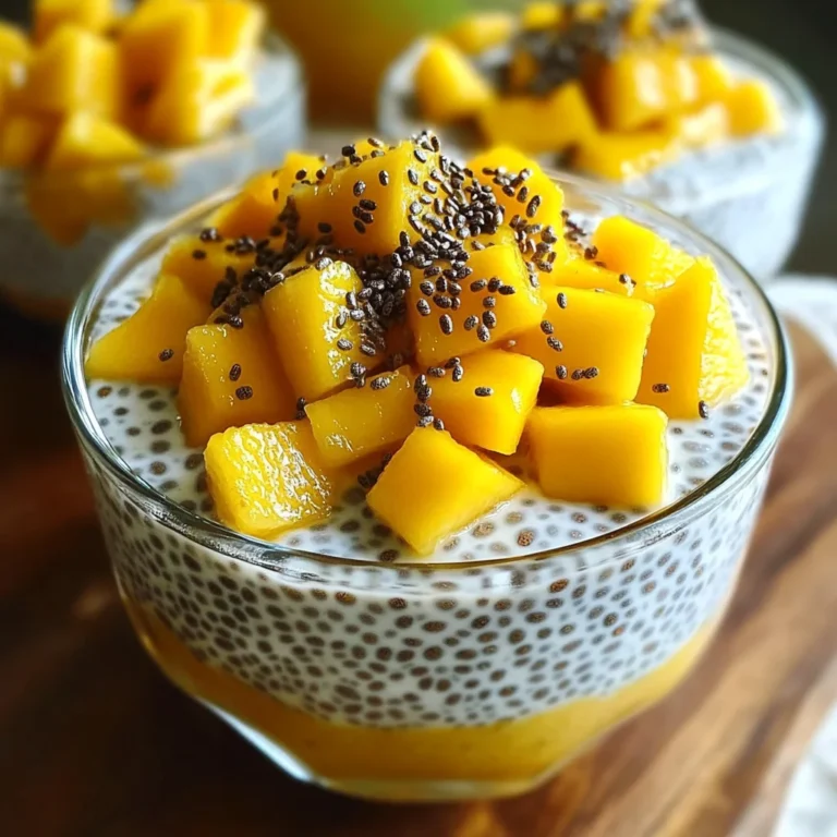Chia coco mangue petit déj