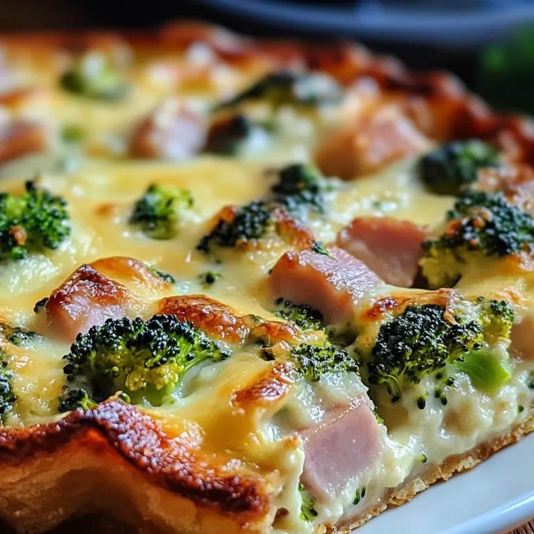 Clafoutis salé brocoli jambon de poulet