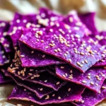 Crackers croustillants betterave et sésame