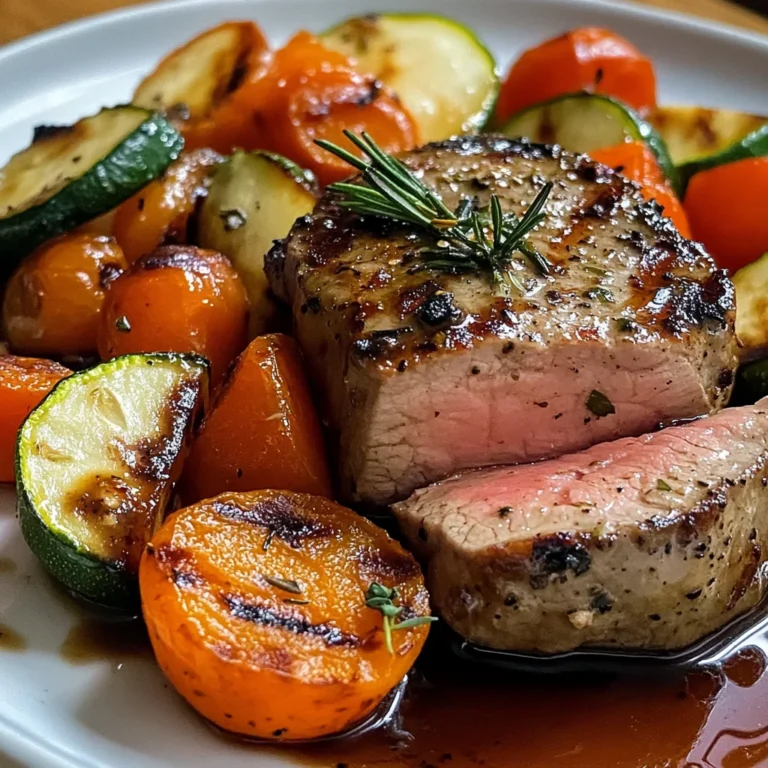 Filet mignon aux petits légumes