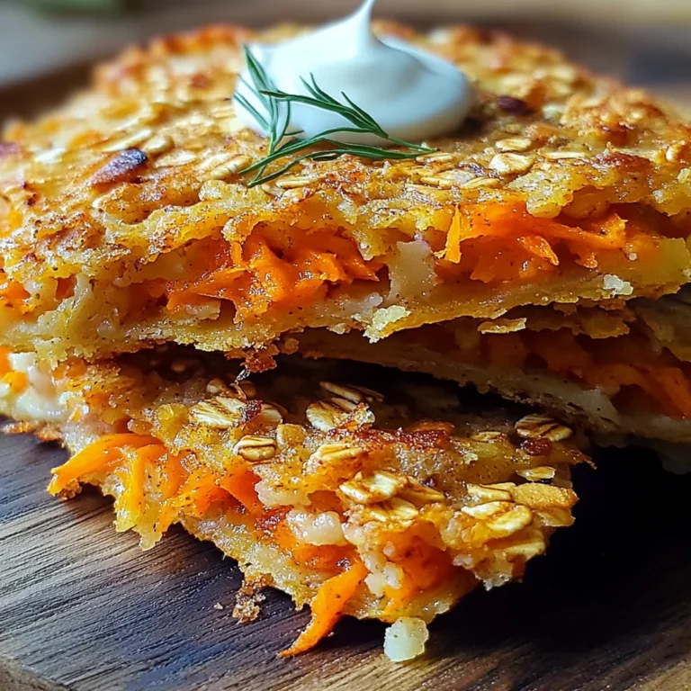 Galettes aux Carottes et Flocons d'Avoine