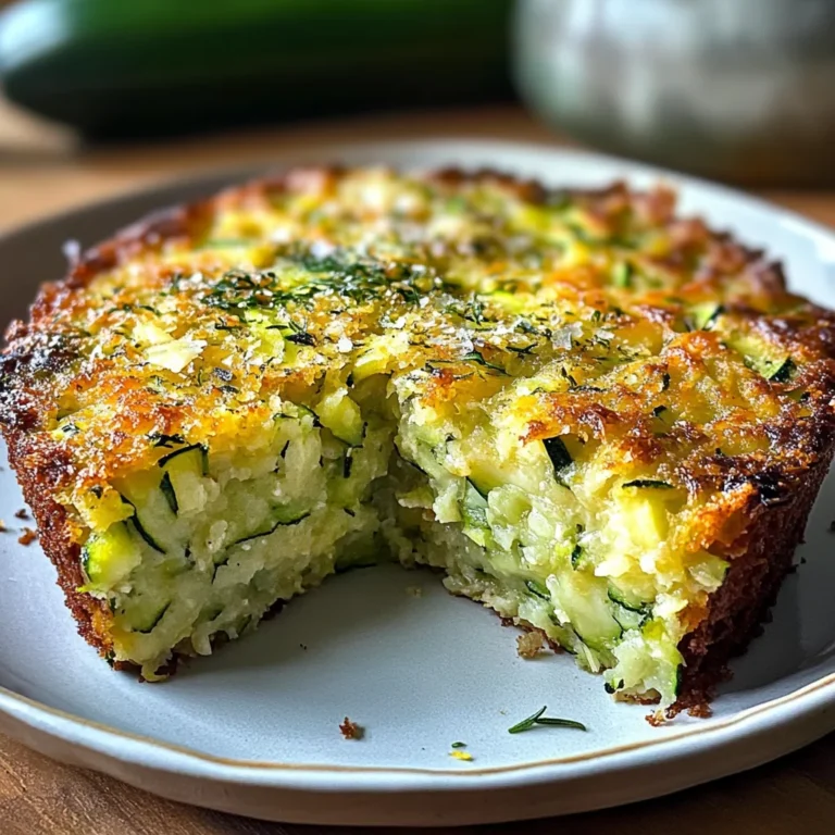 Gâteau moelleux courgettes parmesan