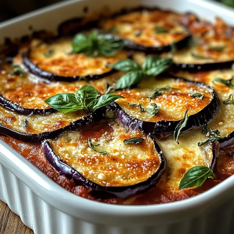 Gratin d’aubergines savoureux