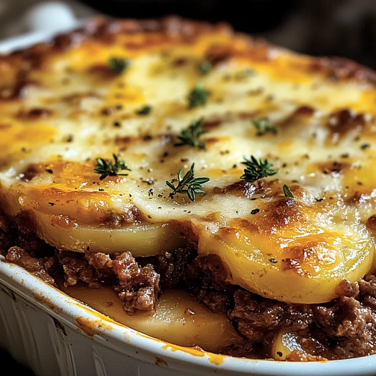 Gratin de Pommes de Terre et Bœuf Haché