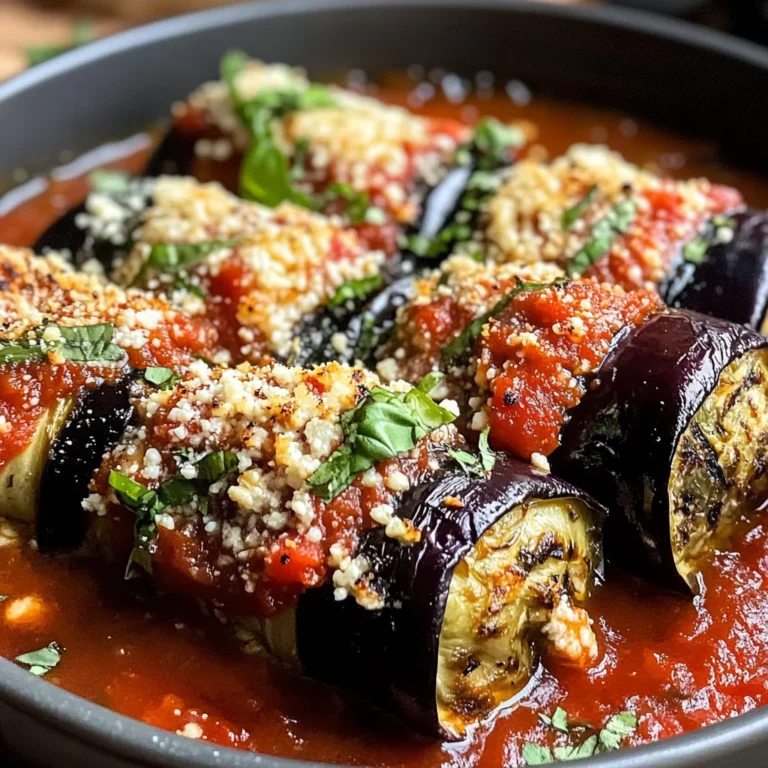 Involtini d'aubergines à la ricotta