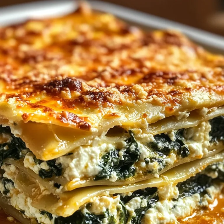 Lasagnes Épinards Ricotta