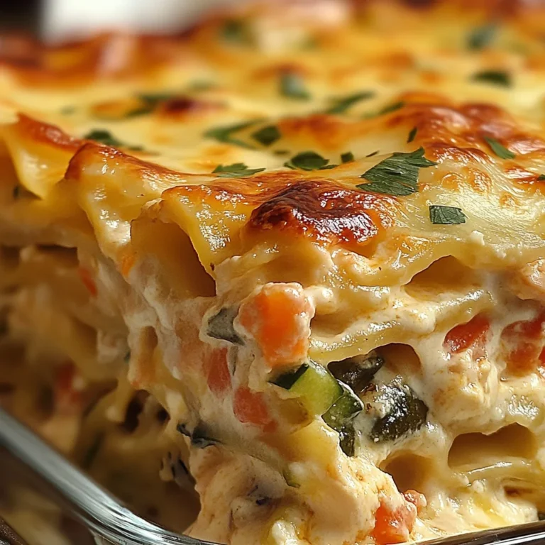Lasagnes familiales aux légumes et poulet