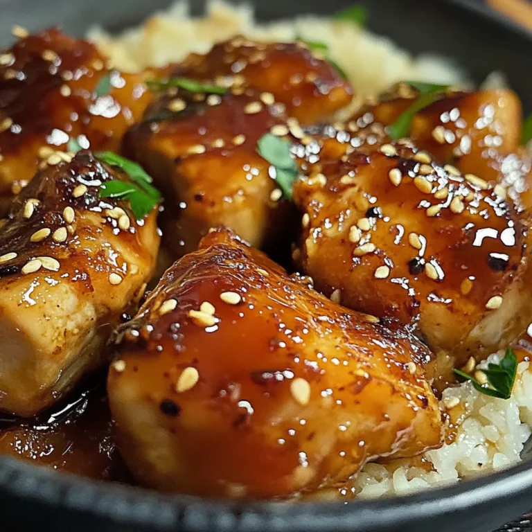 Poulet caramélisé savoureux