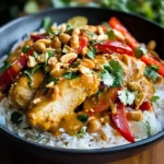 Poulet thaï sauce cacahuète