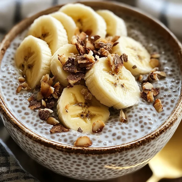 Pudding chia banane healthy