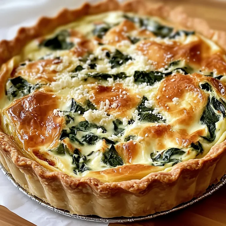Quiche Boursin épinards maison