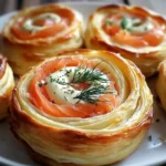 Roulés feuilletés saumon fromage