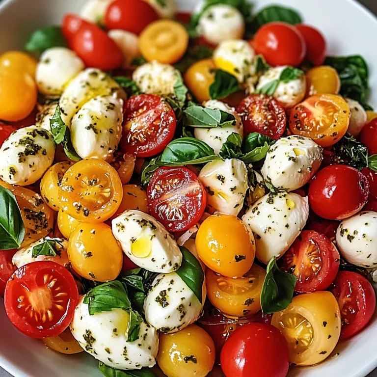 Salade Caprese Crémeuse