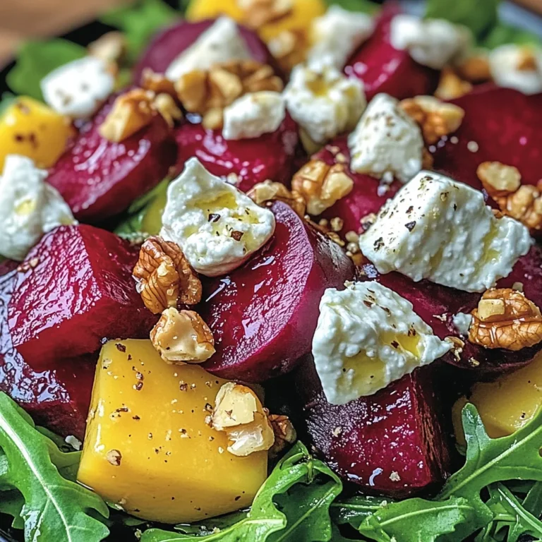 Salade de Betterave, Chèvre & Noix