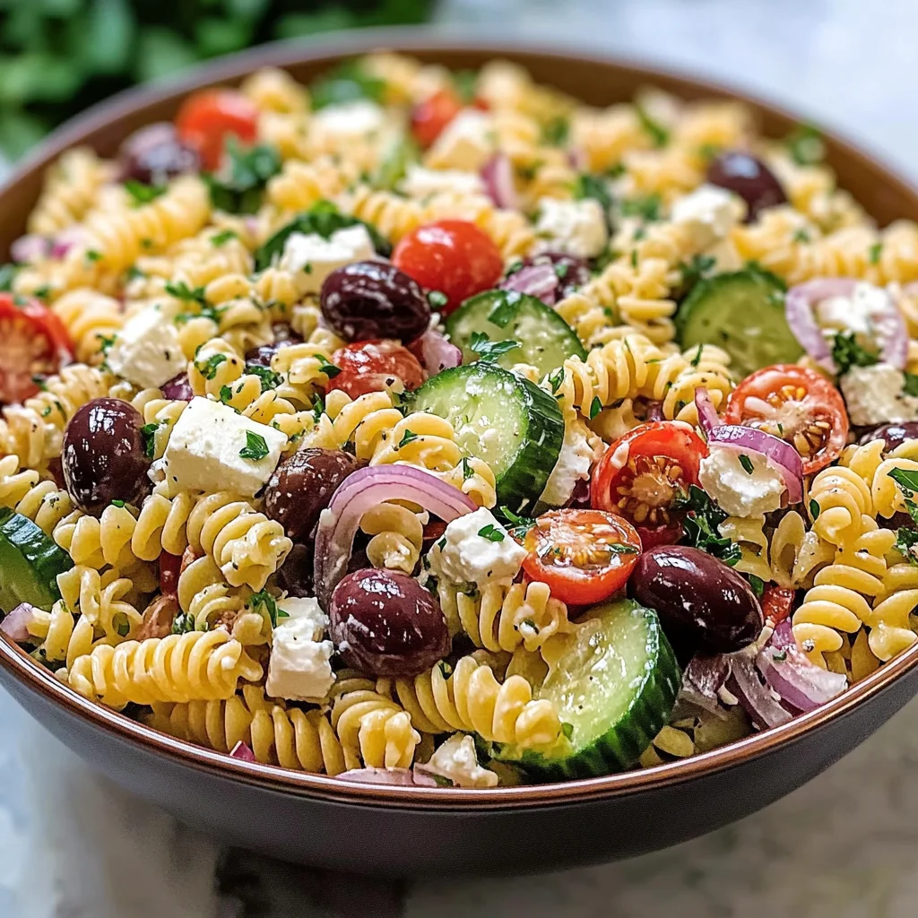 Salade de pâtes méditerranéenne