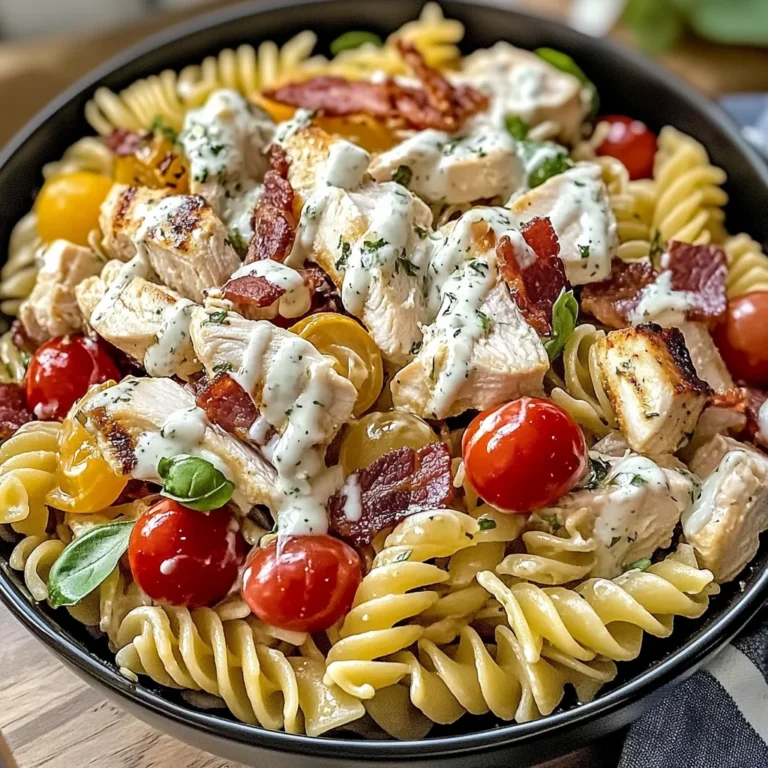 Salade de poulet et pâtes