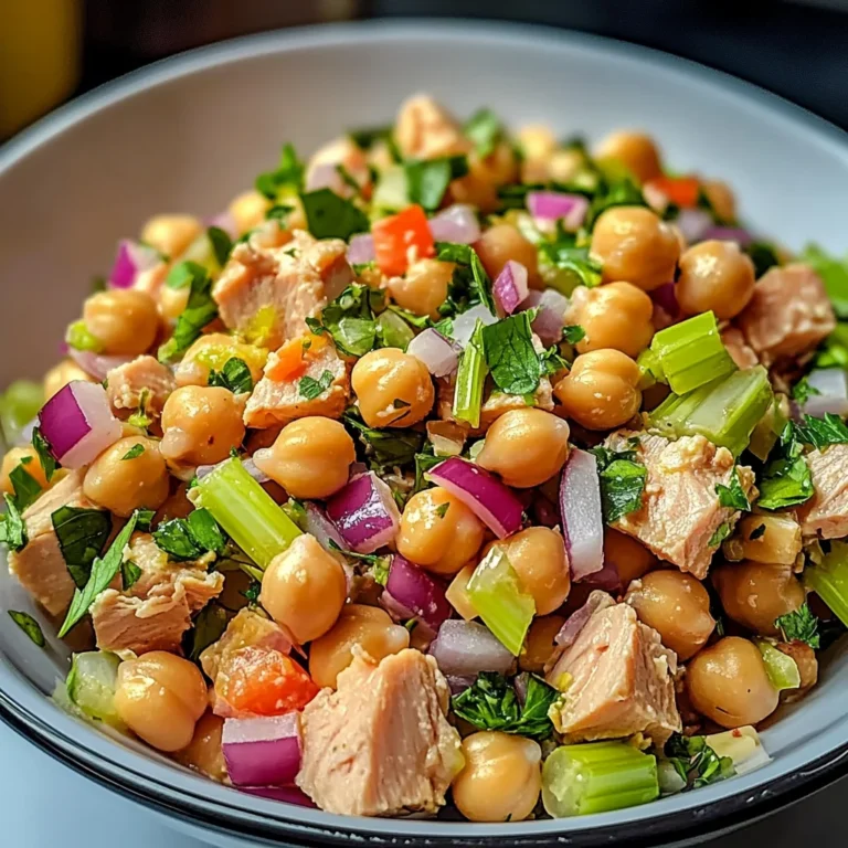Salade rapide pois chiches thon