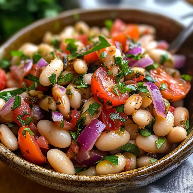 Salade turque haricots blancs