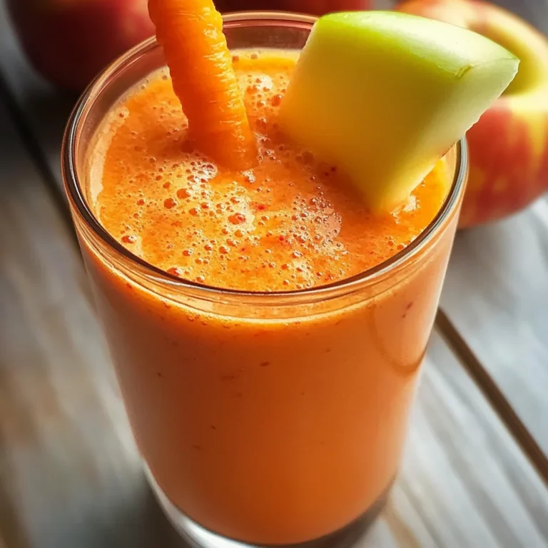Smoothie détox pomme carotte
