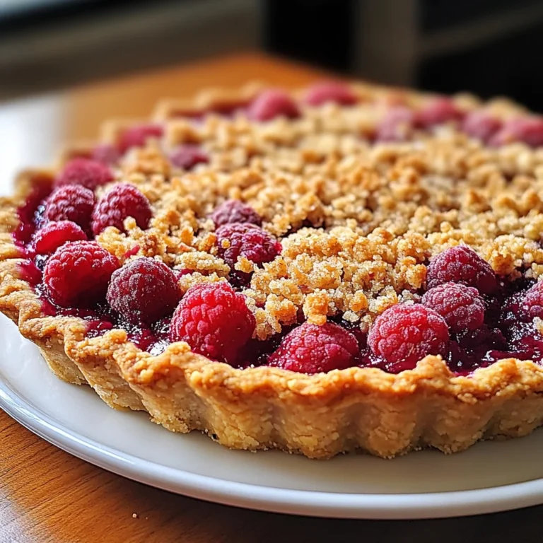 Tarte Crumble aux Framboises
