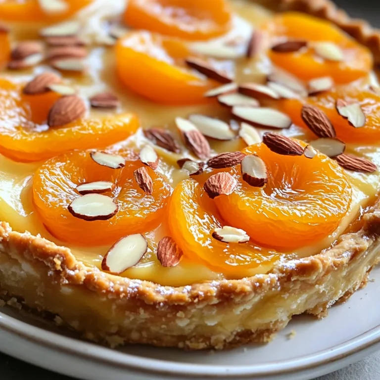 Tarte moelleuse abricots amandes