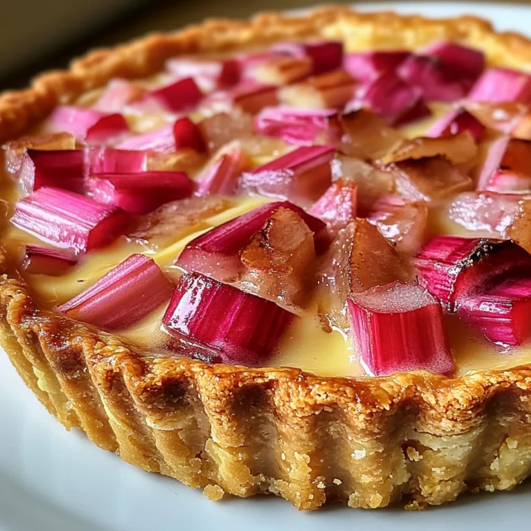 Tarte rhubarbe facile rapide