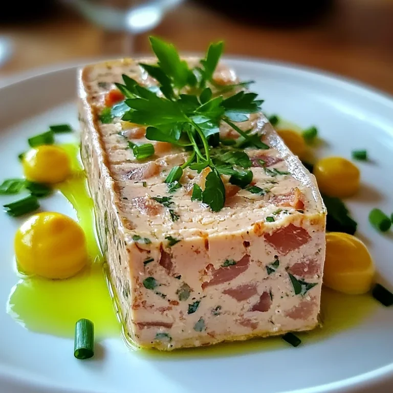 Terrine de thon simple et savoureuse