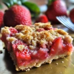 Carrés aux fraises gourmands