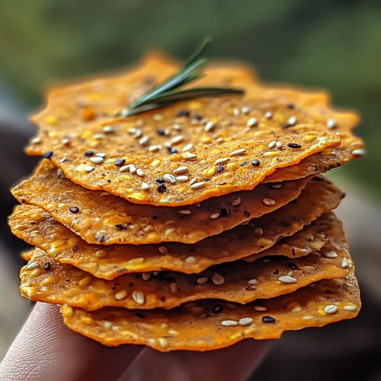 Crackers de patate douce, romarin et avoine