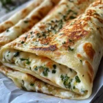Gozleme turc fromage et herbes