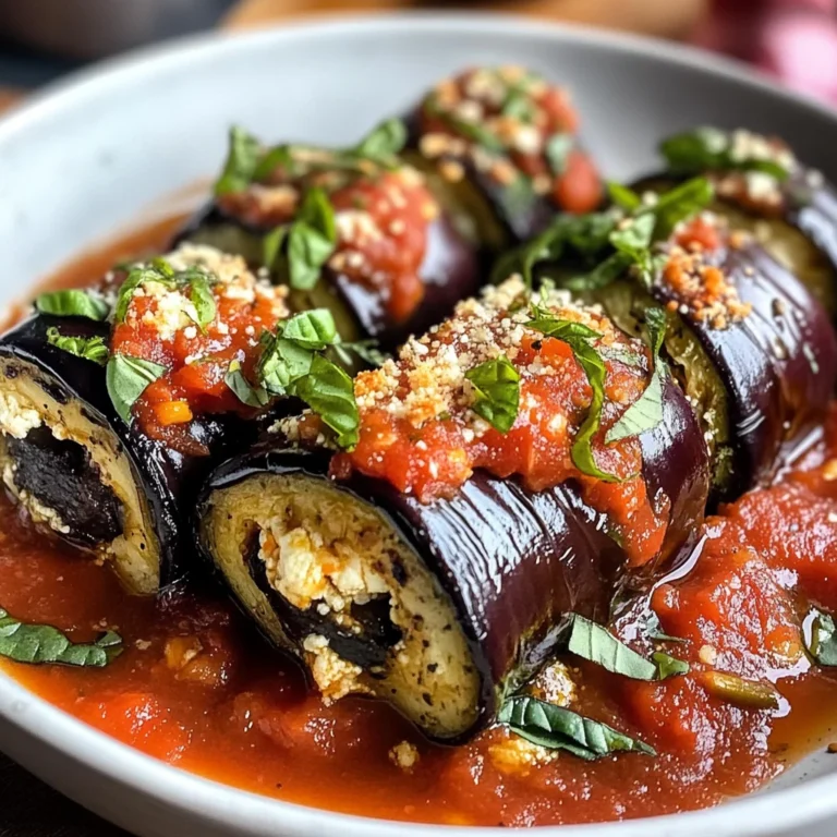 Involtini d'aubergines à la ricotta