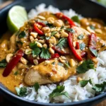 Poulet thaï sauce cacahuète