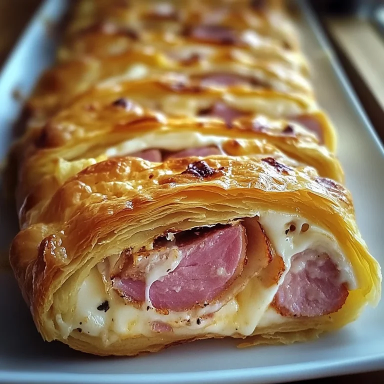 Roulé apéritif au jambon de poulet et fromage